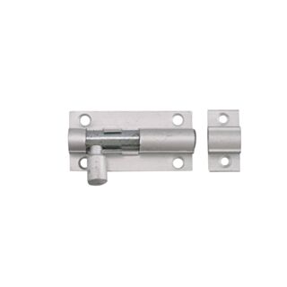 Eclipse Straight Barrel Bolt Aluminium Satin 50x25mm