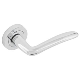 Eclipse Carla Lever Handle On Rose Polished Chrome 