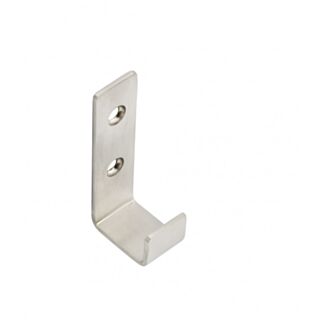 Eclipse Strip Pattern Coat Hook Stainless Steel Satin