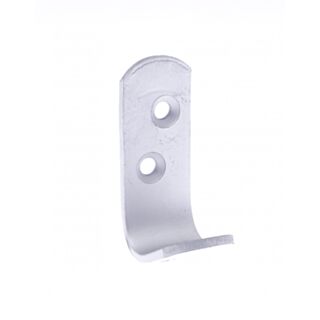 Eclipse Strip Pattern Hat & Coat Hook Aluminium Satin 2pk