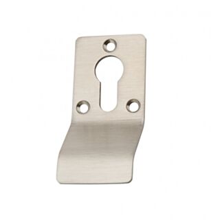 Eclipse Door Pull Euro Profile Cylinder Stainless Steel Satin