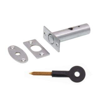 Eclipse Door Rack Bolt Nickel With Key 60mm
