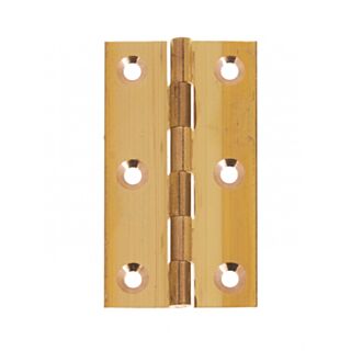 Eclipse Solid Drawn Plain Butt Hinge Self Colour Solid Brass 64x35mm 2pk