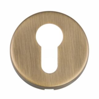 Eclipse Escutcheon Euro Profile Stainless Steel Matt Antique Brass 2pk