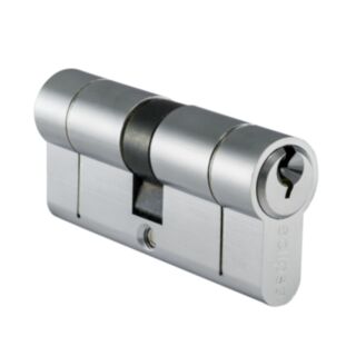 Eclipse Euro Profile Double Key Cylinder Satin Chrome 80mm (40/40)