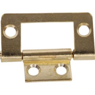 Eclipse Flush Butt Hinge Electro Brass 40mm 4pk