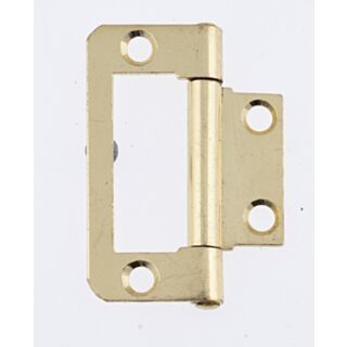 Eclipse Flush Butt Hinge Electro Brass 50mm 4pk