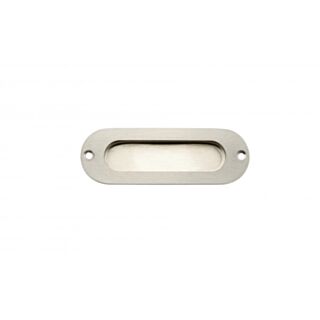 Eclipse Flush Pull Oval Satin Stainless Steel 120mm
