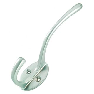 Eclipse Victorian Pattern Hat & Coat Hook Satin Chrome