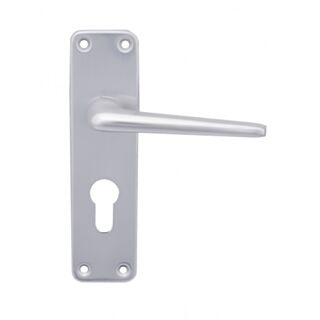 Eclipse 2000 Series Lever Handle On Plate Euro Profile Lock Aluminium Satin