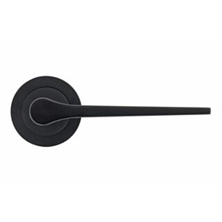 Eclipse Monte Lever Handle On Rose Matt Black
