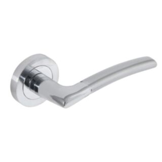 Eclipse Tifosi Lever Handle On Rose Polished / Satin Chrome
