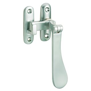 Eclipse Victorian Pattern Reversible Casement Fastener With Hook & Mortice Plate Satin Chrome