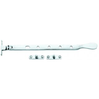 Eclipse Victorian Pattern Casement Stay Satin Chrome 254mm