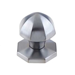 Eclipse Victorian Centre Door Knob Satin Chrome 75mm
