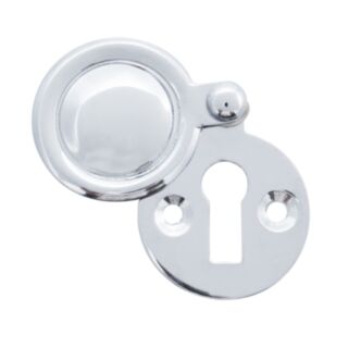 Eclipse Victorian Pattern Covered Escutcheon Polished Chrome 1pk