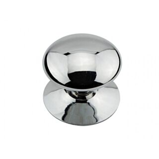 Eclipse Victorian Cupboard Knob Polished Chrome Plated 38mm 2pk