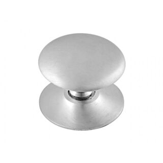 Eclipse Victorian Cupboard Knob Satin Chrome Plated 38mm 2pk