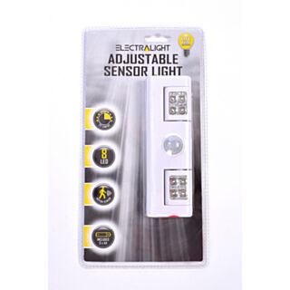 Electralight LED Adjustable Sensor Light With 3 x AAA Batteries