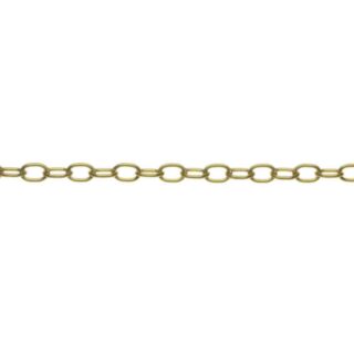 Eliza Tinsley Chain Brazed Oval Reeled Brass 1.7x11mm Sold Per Mtr
