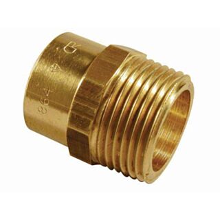 End Feed To Male Iron Coupler Bronze 42mm x 1½