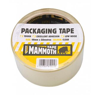 Everbuild Mammoth Packaging Tape Clear 48mm x 50mtr