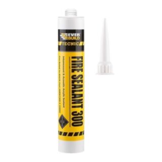 Everbuild Tecnic Fire Sealant 300 Intumescent White 380ml