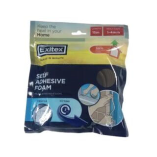 Exitex Foam Self Adhesive Grey 15mtr