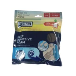 Exitex Foam Self Adhesive Grey 5mtr