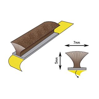 Exitex Pile Self Adhesive White 5mtr