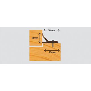 Exitex Windor Door & Window Weather Seal PVC Brown 5180mm