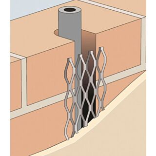 Expanded Metal Lath Coil Mesh Galvanised 115mm x 20mtr