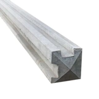 FP McCann Slotted Corner Fence Post Concrete 123x130x2745mm