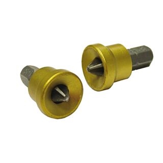 Faithfull Drywall Screwdriver Adaptor & Bit PH2 2pk