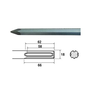 Faithfull SDS Max Chisel Point 300mm