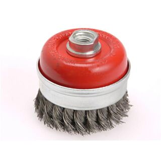 Faithfull Wire Wheel Cup Brush Twisted Knot M14 65mm