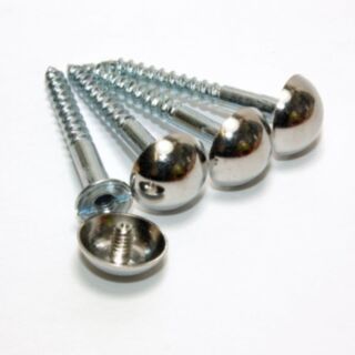 Fastpak Value Pack Mirror Screws Dome Chrome 4pk