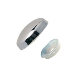 Fastpak Value Pack Screw Cover Dome Cap PVC Chrome 4pk