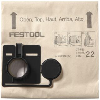Festool CT22 Extractor Filter Bags 5pk