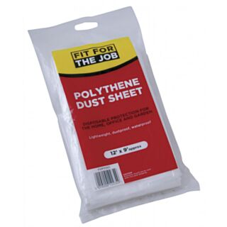 Fit For The Job Polythene Dust Sheet 2.3x3.7mtr