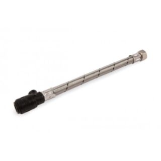 Flexible Braided Tap Connector To Pushfit With Isolating Valve ½ x 15x300mm