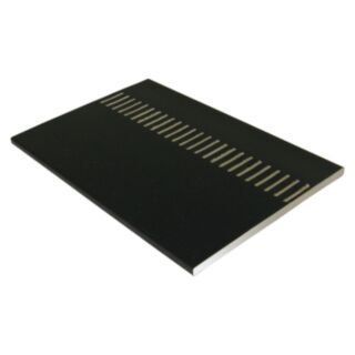 FloPlast Soffit Vented PVC Black Ash 10x304mm x 5mtr