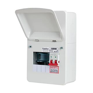 Fusebox Metal Clad 100Amp Main Switch Consumer Unit 4 Way