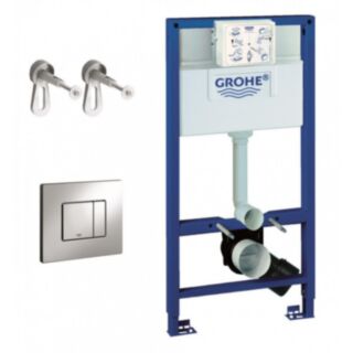 GROHE Rapid SL WC Frame With Flush Plate, Cistern & Fixings 1000mm