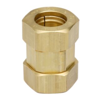 Gastite XR2 Copper Compression Reducing Coupler Brass DN25 To 22mm