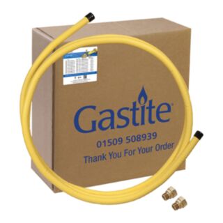 Gastite Gas Flexible Coil With 2 x ¾ Male BSPT Fittings Kit DN20 x 15mtr