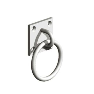 Gatemate® Ring On Plate Galvanised 50x50mm 2pk