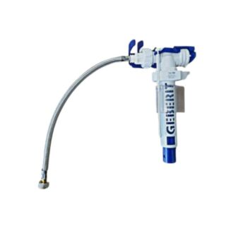 Geberit Type 380 Fill Valve With Braided Hose 333mm x 3/8