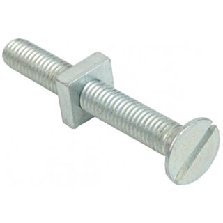 Gutter Bolt & Nut BZP M6 x 80mm