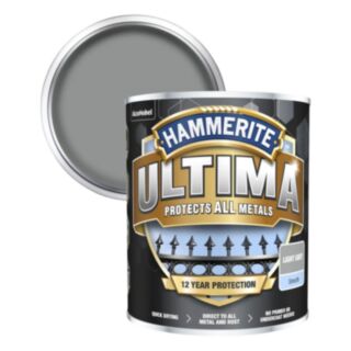 Hammerite Ultima Metal Paint Smooth Light Grey 750ml